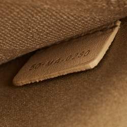 Pre Owned Dior Beige Cannage Embroidered Canvas Medium Lady D-Lite Tote
