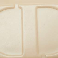 Pre Owned حقيبة ديور كروس بودي فلاب توقيع CD جلد بيج