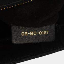 Pre Owned Dior Black Medium Studded Lambskin Diorama Flap