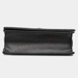 Pre Owned Dior Black Medium Studded Lambskin Diorama Flap