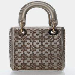 Pre Owned Dior Mini Beaded Lambskin Lady Dior