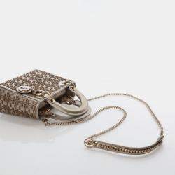 Pre Owned Dior Mini Beaded Lambskin Lady Dior