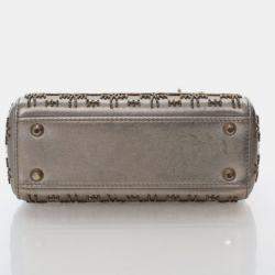 Pre Owned Dior Mini Beaded Lambskin Lady Dior