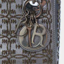 Pre Owned Dior Mini Beaded Lambskin Lady Dior