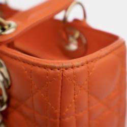 Pre Owned Dior Medium Lambskin Lady Dior