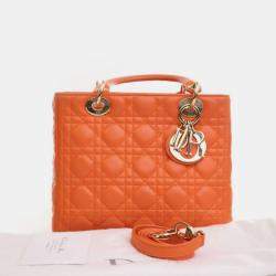 Pre Owned Dior Medium Lambskin Lady Dior
