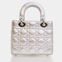 Pre Owned Dior Small Calfskin Lady Dior