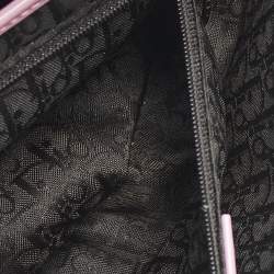 Pre Owned Dior Purple/Pink Embroidered Silk Limited Edition 0336 Floral And Koi Saddle Bag