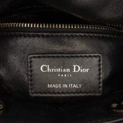 Pre Owned حقيبة ديور ليدي صغيرة وردية براقة لامعة