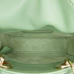 مملوكة مسبقًا Dior Green Micro Lambskin Cannage Lady Dior