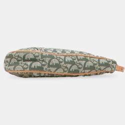 Pre Owned Dior Green Mini Diorissimo Canvas Saddle Pochette