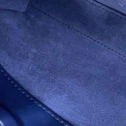 Pre Owned Dior Lady D Joy Cannage 2-Way Bag Navy Leather Size Medium