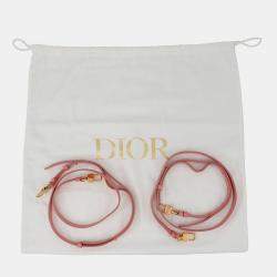 Pre Owned Dior Cannage Backpack Pink Leather Size Mini