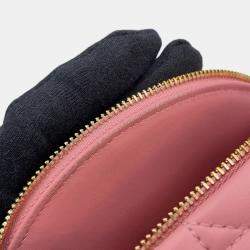 Pre Owned Dior Cannage Backpack Pink Leather Size Mini