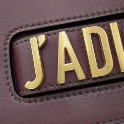 Pre Owned Dior J'Adior Chain shoulder Bordeaux Leather