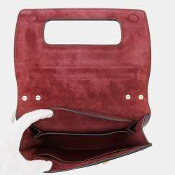 Pre Owned Dior J'Adior Chain shoulder Bordeaux Leather