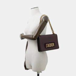 Pre Owned Dior J'Adior Chain shoulder Bordeaux Leather