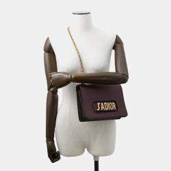 Pre Owned Dior J'Adior Chain shoulder Bordeaux Leather