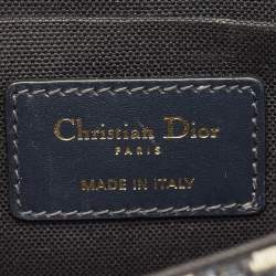 Pre Owned Dior Blue Oblique Canvas 30 Montaigne Box Bag