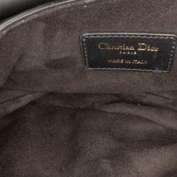 Pre Owned Dior Black Mini Smooth Calfskin Saddle Bag