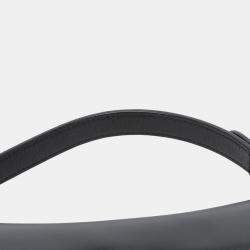 Pre Owned Dior Black Mini Smooth Calfskin Saddle Bag