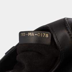 Pre Owned Dior Black Mini Smooth Calfskin Saddle Bag