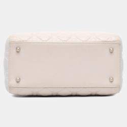 Pre Owned Dior Brown Medium Tricolor Lambskin Cannage Lady Dior