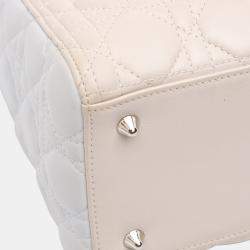 Pre Owned Dior Brown Medium Tricolor Lambskin Cannage Lady Dior