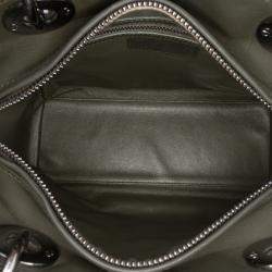Pre Owned Dior Brown Medium Lambskin Cannage Lady Dior
