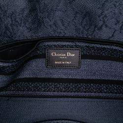 Pre Owned Dior Blue Medium Canvas Embroidered Toile De Jouy Lady D Joy