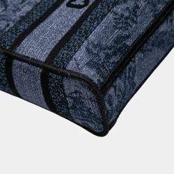 Pre Owned Dior Blue Medium Canvas Embroidered Toile De Jouy Lady D Joy
