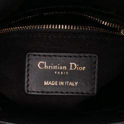 Pre Owned Dior Black Niki De Saint Phalle Mini Calfskin Heart Lady Dior