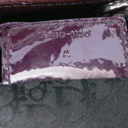 Pre Owned Dior Purple Medium Patent Cannage Lady Dior