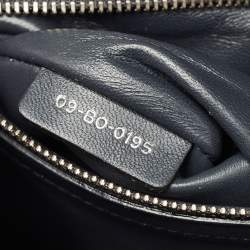 Pre Owned Dior Silver Patent Leather Medium Diorama Shoulder Bag