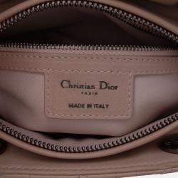Pre Owned Dior Pink Medium Lambskin Cannage Lady Dior