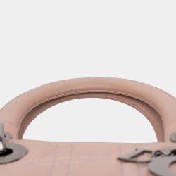Pre Owned Dior Pink Medium Lambskin Cannage Lady Dior