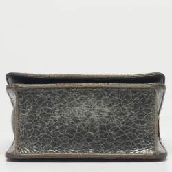 Pre Owned Dior Green Ceramic Effect Leather Diorama Club Shoulder Bag