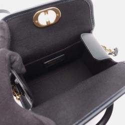 Pre Owned Christian Dior Dior Oblique Tote Bag Canvas And Leather Beige Navy