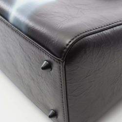 Pre Owned Christian Dior Dior Lady Handbag Leather Black