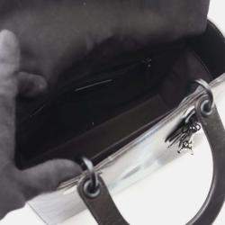 Pre Owned Christian Dior Dior Lady Handbag Leather Black