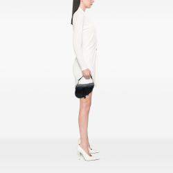 Pre Owned Dior Black Mini Grained Calfskin Saddle Bag
