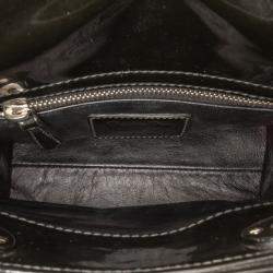 Pre Owned Dior Mini Multicolor Metallic Fabric and Patent Leather Lady Dior