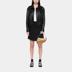 Pre Owned Dior Brown Leather Saddle Bag