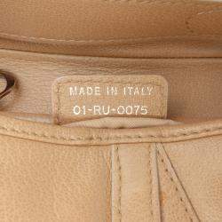 Pre Owned Dior Brown Leather Saddle Bag