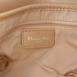 Pre Owned Dior Brown Leather Saddle Bag