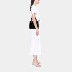 Pre Owned Dior Black Medium Patent Cannage Lady Dior