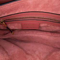 Pre Owned Dior Red Smooth Calfskin Saddle Bag