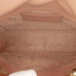 Pre Owned Dior Nude Micro Lady Dior Lambskin Cannage Bag