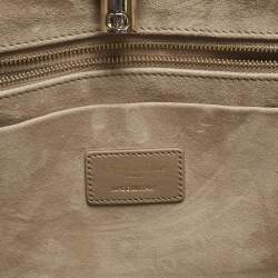 Pre Owned Dior Beige Archicannage Leather Medium Essential Tote