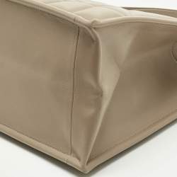 Pre Owned Dior Beige Archicannage Leather Medium Essential Tote